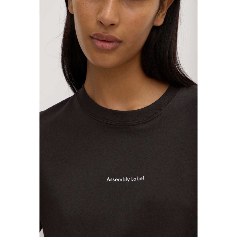 Assembly Label Womens Atelier Logo Tee Washed Black image number 2